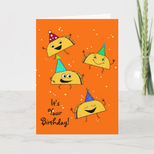 Carte d'anniversaire Taco
