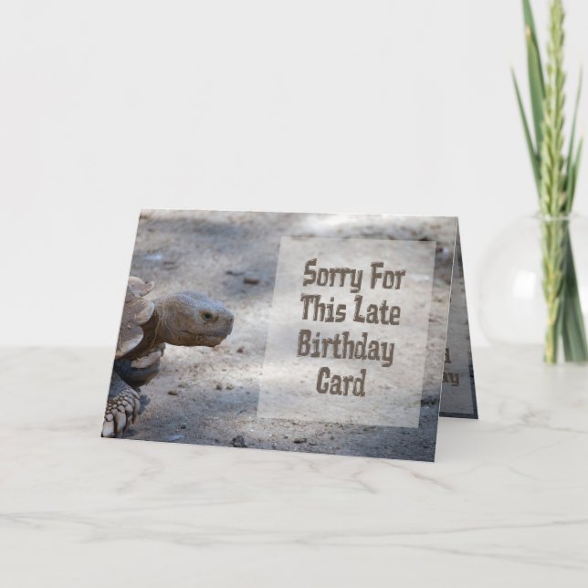 Carte d'anniversaire tardive (Devant)