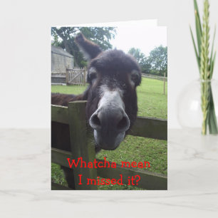 Carte d'anniversaire tardive