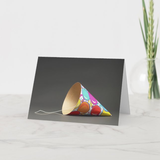 Carte d'anniversaire tardive, Casquette de fête (Devant)
