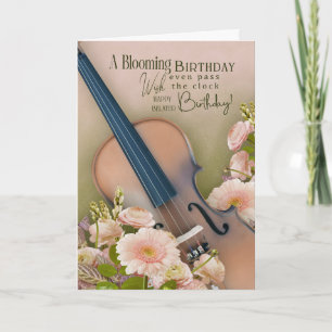 Carte d'anniversaire tardive pour violoniste – Mus