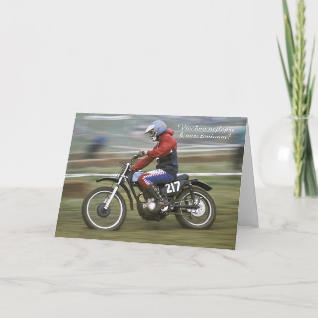 Carte d'anniversaire tchèque (Devant)