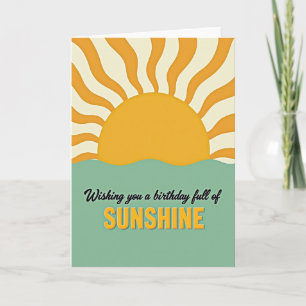 Carte d'anniversaire Teal Horizon