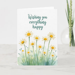 Carte d'anniversaire Teal Wishing