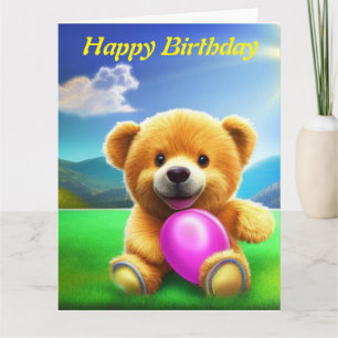 Carte d'anniversaire Teddy Bear