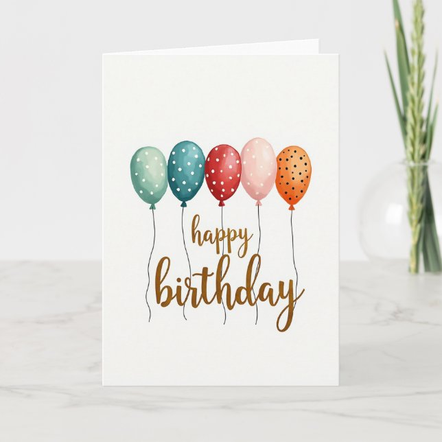 Carte d'anniversaire Teintes de coucher de soleil (Devant)