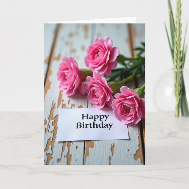 Carte d'anniversaire Tender Bloom (Devant)