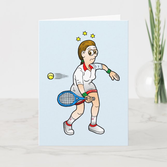 Carte d'anniversaire Tennis Break Point Joyeux Ann (Devant)