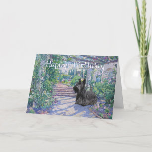 Carte d'anniversaire Terrier Écossais