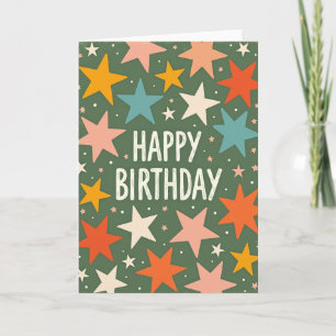 Carte d'anniversaire texturée