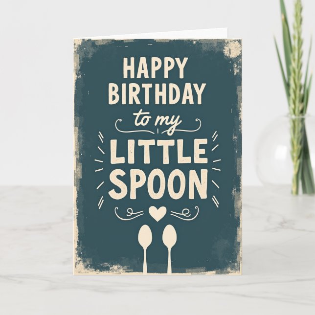 Carte d'anniversaire texturée chaude (Devant)