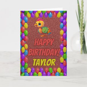 Carte d'anniversaire Thanksgiving Turquie personna