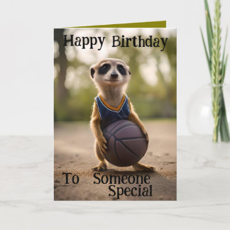 Carte d'anniversaire "The Hoop Star Baby Meerkat"