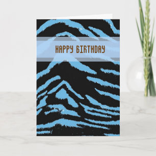 Carte d'anniversaire Tigre Sauvage