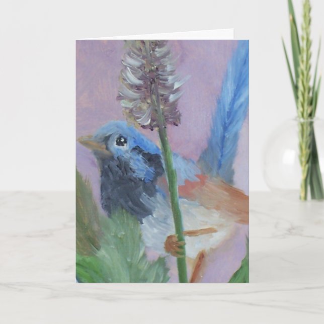 Carte d'anniversaire Tirrell Blue Bird (Devant)