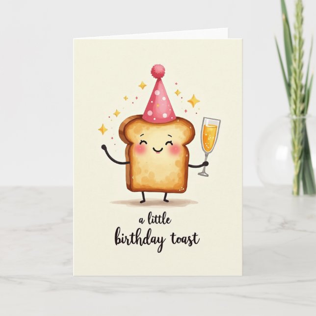 Carte d'anniversaire Toast Sucré (Devant)