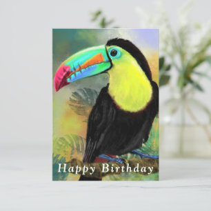 Carte d'anniversaire Toco Toucan Exotic