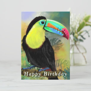 Carte d'anniversaire Toco Toucan Exotic Tropical