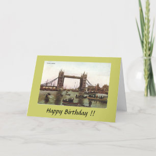Carte d'anniversaire - Tower Bridge, Londres