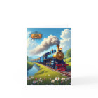 Carte d'anniversaire Train jubilatoire