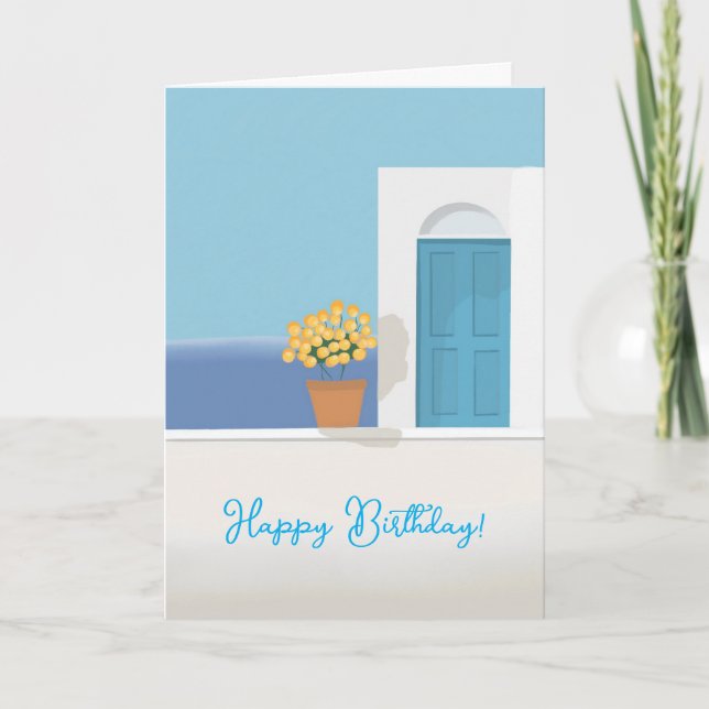 CARTE D'ANNIVERSAIRE TRANQUILLE (Devant)