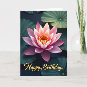 Carte d'anniversaire Tranquille Bloom