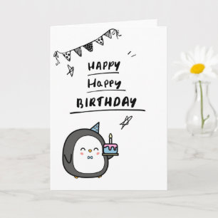 Carte d'anniversaire très mignonne