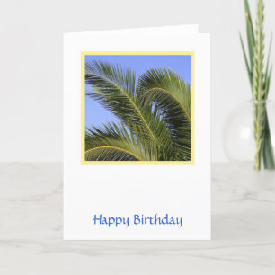 Carte d'anniversaire tropicale