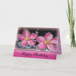 Carte d'anniversaire tropicale