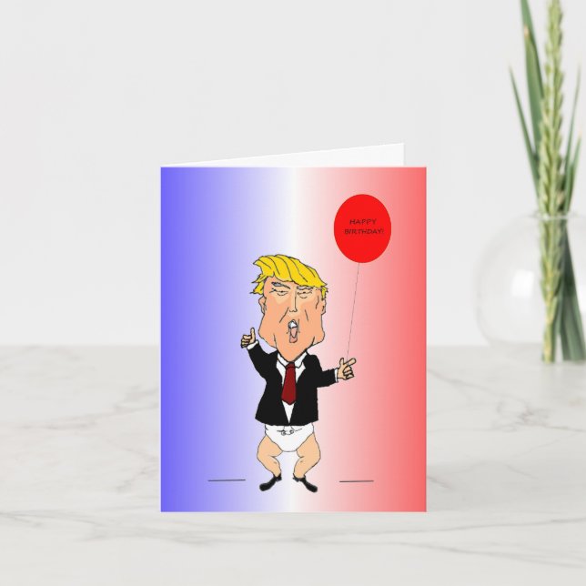 Carte d'anniversaire Trump (Devant)