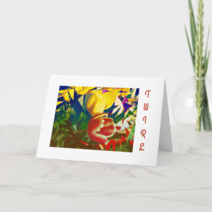 Carte d'anniversaire Tulip