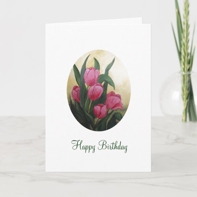 Carte d'anniversaire Tulip (Devant)