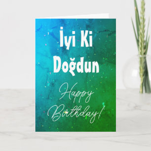 Carte d'anniversaire turque joyeuse / İyi Ki Doğdu