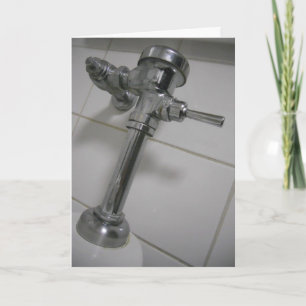 Carte d'anniversaire "Tuyaux de toilettes"