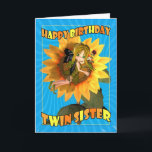 Carte d'anniversaire Twin Sister avec fée Cutie Pi<br><div class="desc">Carte d'anniversaire Twin Sister avec fée Cutie Pie</div>