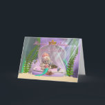 Carte d'anniversaire Twin Sister avec petite sirèn<br><div class="desc">Carte d'anniversaire Twin Sister avec petite sirène et amis de poissons</div>