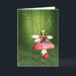 Carte d'anniversaire Twin Sister Fairy - Woodland<br><div class="desc">Twin Sister Fairy Birthday Card - Woodland Fairy Joyeux Anniversaire</div>