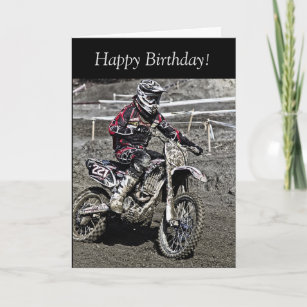 Invitations Faire Part Cartes Anniversaire Motocross Zazzle Fr