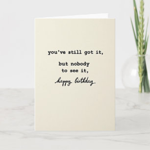 Carte d'anniversaire typographique