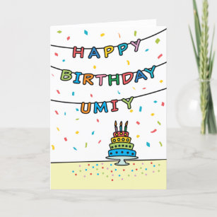 Carte d'anniversaire Umiy