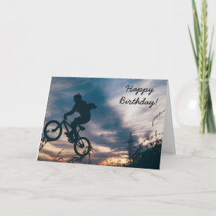 Carte d'anniversaire : Un type qui fait des trucs 