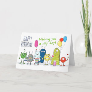 Carte d'anniversaire - Une journée idiote ! Fond b