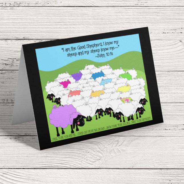 Carte d'anniversaire unique pour les moutons (Créateur téléchargé)