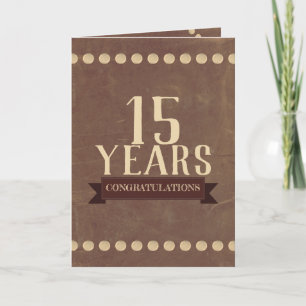 Carte d'anniversaire universelle en cuir à clous p