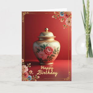 Carte d'anniversaire Urne Royale