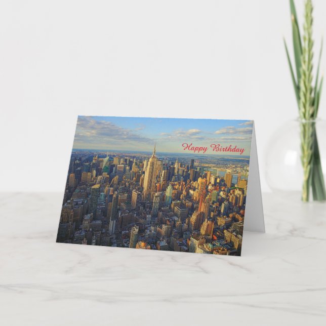 Carte d'anniversaire USA (Devant)