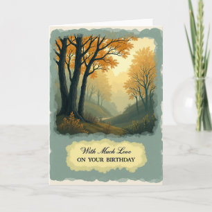 Carte d'anniversaire Vallée Lumineuse