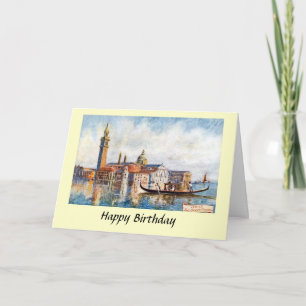 Carte d'anniversaire - Venise