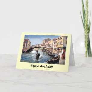 Carte d'anniversaire - Venise, Italie