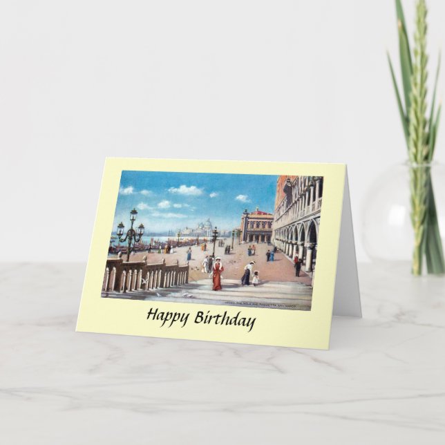 Carte d'anniversaire - Venise, Italie (Devant)